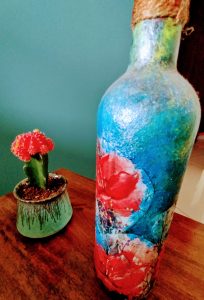 blue bottle paindint minupandit