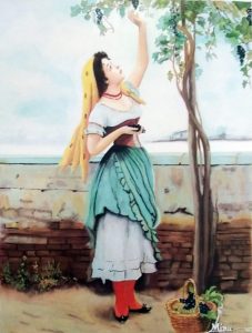 grapes woman minupandit