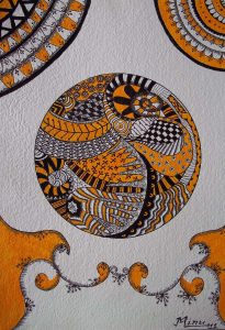 yellow black doodle minupandit 2011