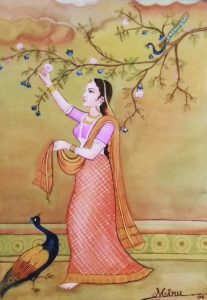 woman peacock minupandit